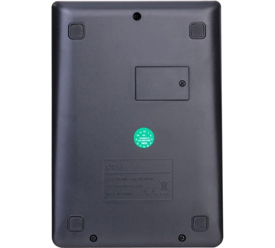 Настольный калькулятор DELI touch em01320 12-разрядный черный 108x15x175 мм 1754762