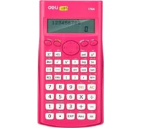 Калькулятор научный DELI красный, 10+2 разряда, 240 функций, 88x23x165 мм E1710A/RED