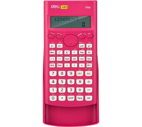 Научный калькулятор DELI e1710ared красный 10+2-разрядный 240 функций 88x23x165 мм 1754771