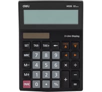 Настольный калькулятор DELI em126 12-разрядный черный 153x31x199 мм 1754700