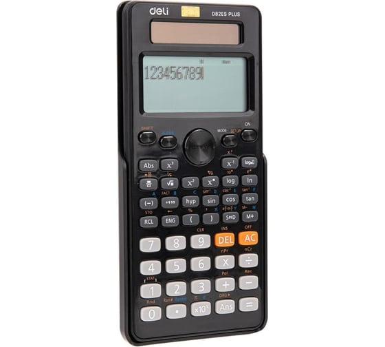 Научный калькулятор DELI ed82es 10+2-разрядный 252 функций черный 162x82x18 мм 1754769