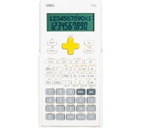 Научный калькулятор DELI e1720 12-разрядный 300 функций белый 162x82x18 мм подходит для егэ 1754768