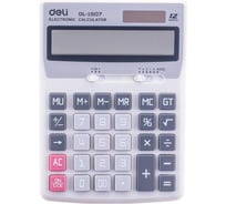 Настольный калькулятор DELI core e1507 12-разрядный светло-серый 171x125x32 мм 1754753