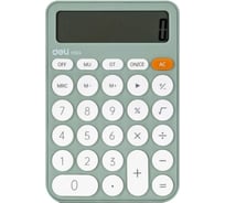 Настольный калькулятор DELI em124 12-разрядный зеленый 105x158x28 мм 1754698