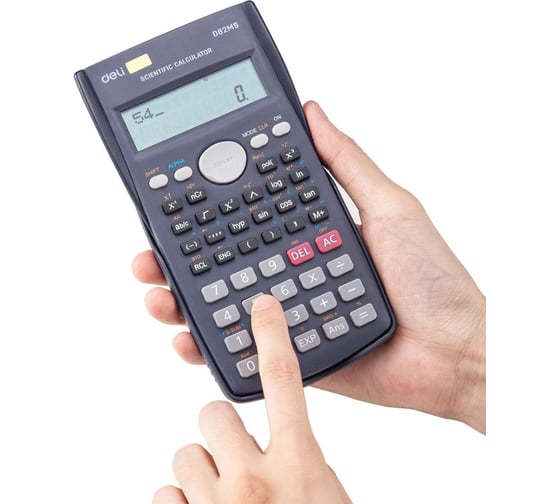 Научный калькулятор DELI ed82ms синий 10+2-разрядный 240 функций 158x85x22 мм подходит для егэ 1754772