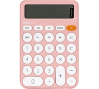 Калькулятор настольный DELI 12-разрядный, розовый, 105x158x28 мм EM124PINK