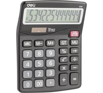 Настольный калькулятор DELI e1210 12-разрядный темно-серый 157x120x46 мм 1754766