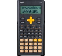 Научный калькулятор DELI e1720 12-разрядный 300 функций черный 162x82x18 мм подходит для егэ 1754767