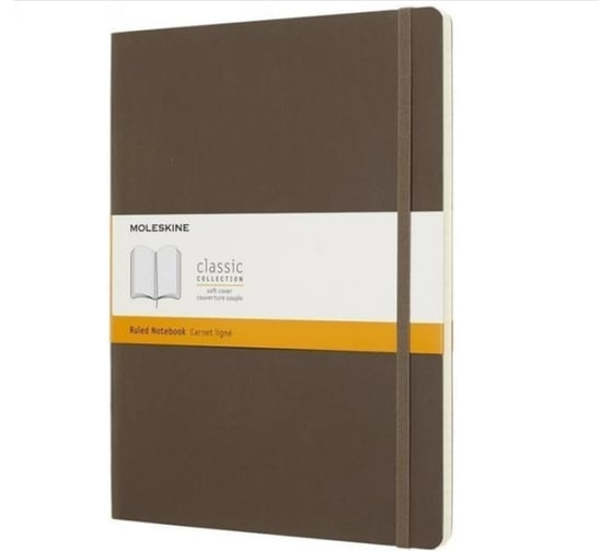 Блокнот Moleskine Classic Soft Large, 192 стр., коричневый, нелинованный 1056578QP618P14 1