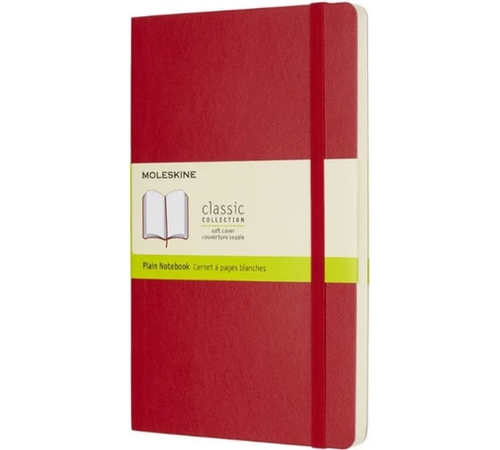 Блокнот Moleskine Classic Soft Large, 192 стр., красный, нелинованный 430970QP618F2 1