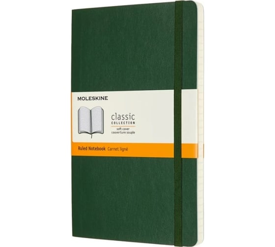 Блокнот Moleskine Classic Soft Large, 192 стр., зеленый, в линейку 1128036QP616K15 1