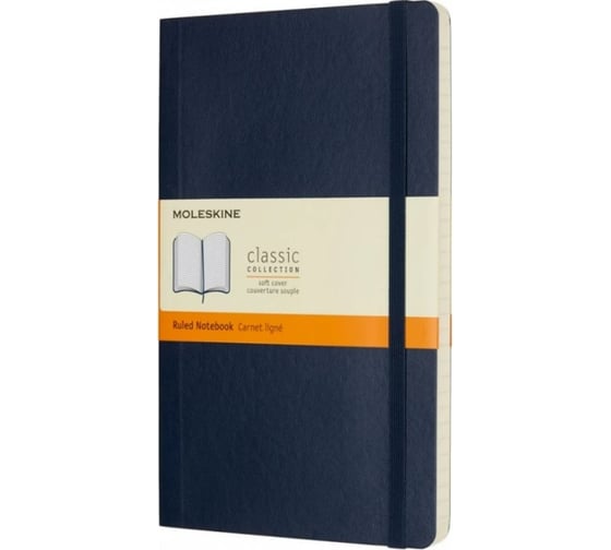 Блокнот Moleskine Classic Soft Large, 192 стр., синий, в линейку 430980QP616B20 1