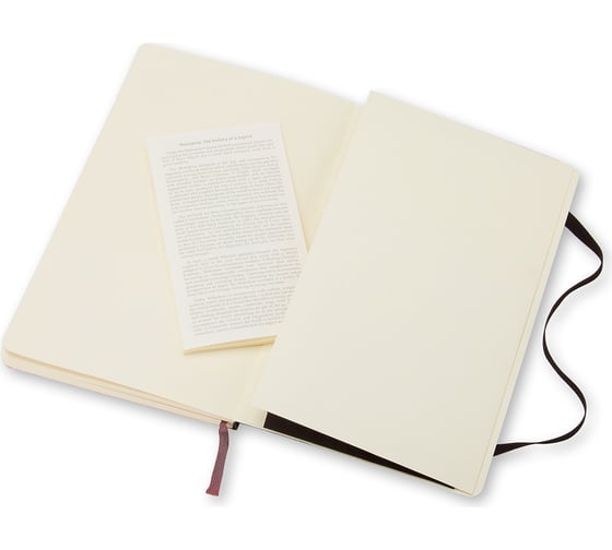 Блокнот Moleskine Classic Soft Large, 192 стр., черный, в линейку 385249QP616