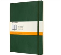 Блокнот Moleskine Classic Soft XL, 192 стр., зеленый, в линейку 1128070QP621K15