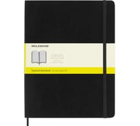 Блокнот Moleskine Classic Soft XL, 192 стр., черный, в клетку 394707QP622
