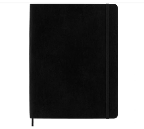 Блокнот Moleskine Classic Soft XL, 192 стр., черный, в клетку 394707QP622