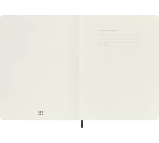 Блокнот Moleskine Classic Soft XL, 192 стр., черный, в клетку 394707QP622