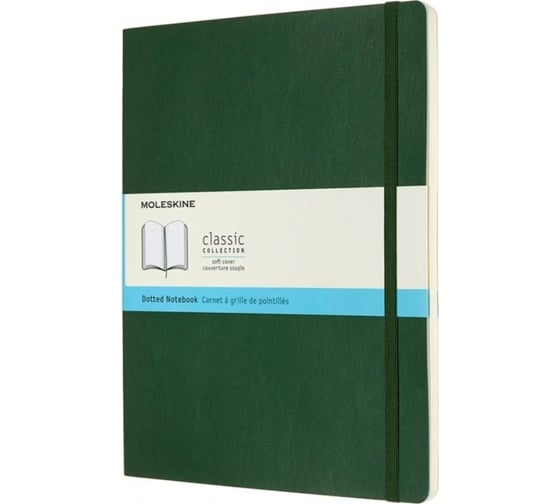 Блокнот Moleskine Classic Soft XL, 192 стр., зеленый, пунктир 1128079QP624K15 1