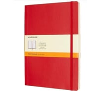 Блокнот Moleskine Classic Soft XL, 192 стр., красный, в клетку 431025QP622F2