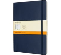 Блокнот Moleskine Classic Soft XL, 192 стр., синий, в линейку 430994QP621B20