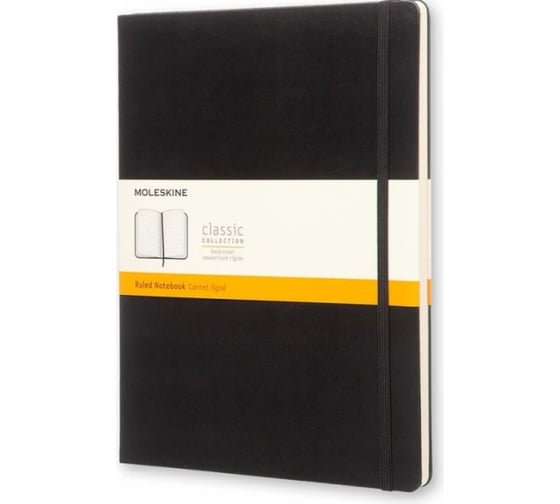 Блокнот Moleskine Classic XL, 192 стр., черный, в линейку 1074736QP090 1