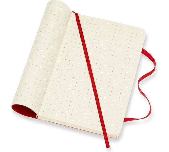 Блокнот Moleskine Classic Soft, 192 стр., красный, пунктир 430930QP614F2