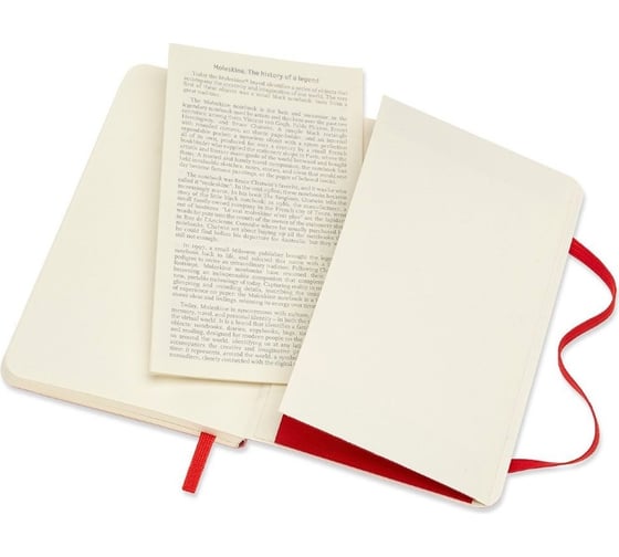 Блокнот Moleskine Classic Soft, 192 стр., красный, пунктир 430930QP614F2
