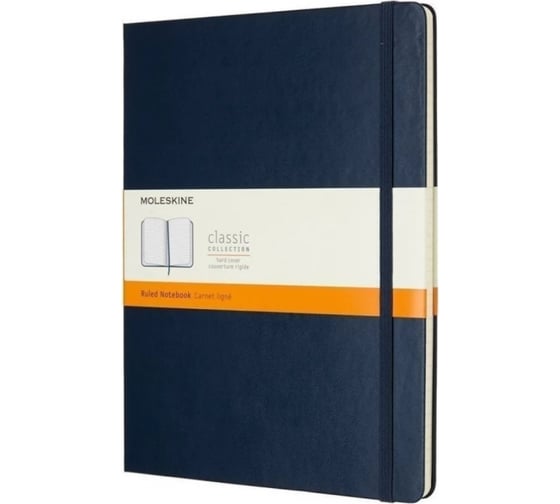 Блокнот Moleskine Classic XL, 192 стр., синий, в линейку 432254QP090B20 1