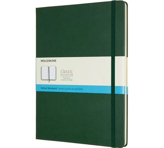 Блокнот Moleskine Classic XL, 192 стр., зеленый, пунктир 1128013QP093K15