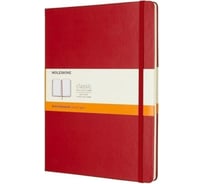 Блокнот Moleskine Classic XL, 192 стр., красный, в клетку 432245QP091F2