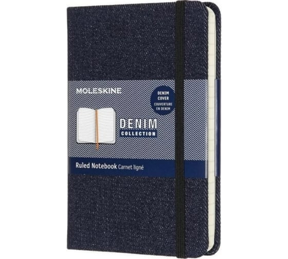 Блокнот Moleskine LE Denim Pocket, 192 стр., темно-синий, в линейку 1075013LCDNB1MM710 1