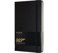 Блокнот Moleskine LE James Bond Large, 240 стр.,черный, в линейку 1075002LEJBQP060A