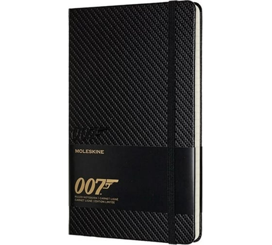 Блокнот Moleskine LE James Bond Large, 240 стр.,черный, в линейку 1075002LEJBQP060A 1