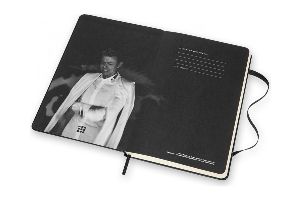 Блокнот Moleskine LE David Bowie Large, 192 стр., черный, в линейку  1139393LEDBQP060B - выгодная цена, отзывы, характеристики, фото - купить в  Москве и РФ