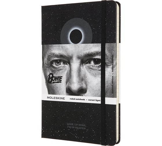 Блокнот Moleskine LE David Bowie Large, 192 стр., черный, в линейку 1139393LEDBQP060B 1