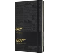 Блокнот Moleskine LE James Bond Large, 240 стр., черный, в линейку 1075004LEJBQP060B