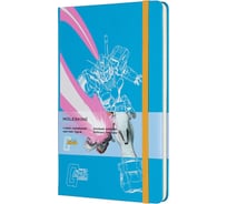 Блокнот Moleskine LE Gandam Large, 240 стр., голубой, в линейку 1128263LEGDQP060A