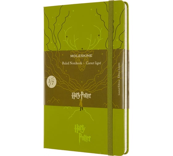 Блокнот Moleskine LE Harry Potter Large, 192 стр., светло-зеленый, в линейку 1136695LEHP02QP060C 1