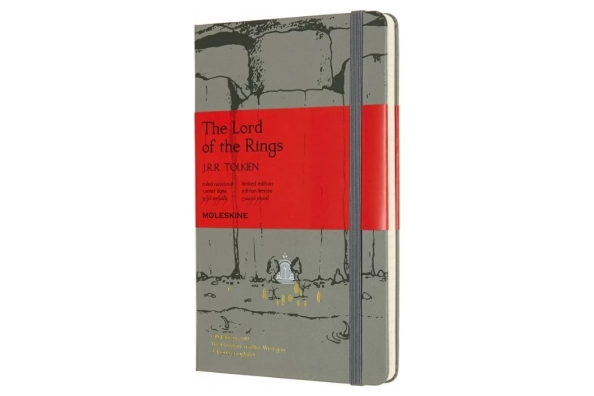 Блокнот Moleskine LE Lord Of The Rings Large, 240 стр., серый, в линейку  1127144LELRQP060MO - выгодная цена, отзывы, характеристики, фото - купить в  Москве и РФ