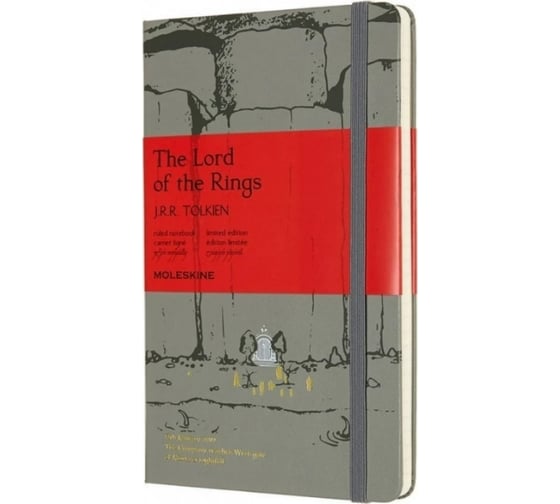 Блокнот Moleskine LE Lord Of The Rings Large, 240 стр., серый, в линейку 1127144LELRQP060MO 1