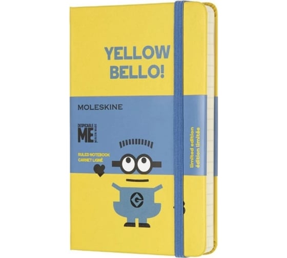 Блокнот Moleskine LE Minions Pocket, 192 стр., желтый, в линейку 430904LEMI01MM710M10 1