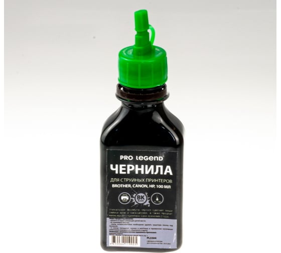 Чернила Pro Legend 100 мл, Black, черные, для струйных принтеров Brother, Canon, HP PL5504