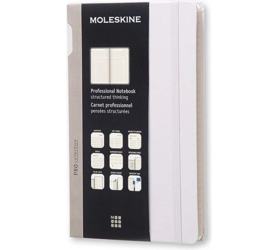 Блокнот Moleskine Professional A4, 192 стр., серый, нелинованный 1139397PROPFNT5HG24 1
