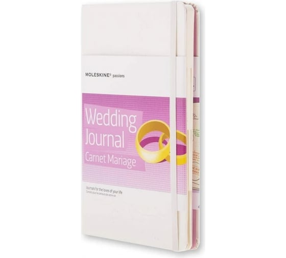 Блокнот Moleskine Passion Wedding Large, 228 стр., белый 385339PHWD3A 1