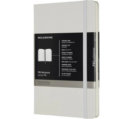 Блокнот Moleskine Professional Large, 240 стр., серый, в линейку 396412PROPFNTB3HG24 1