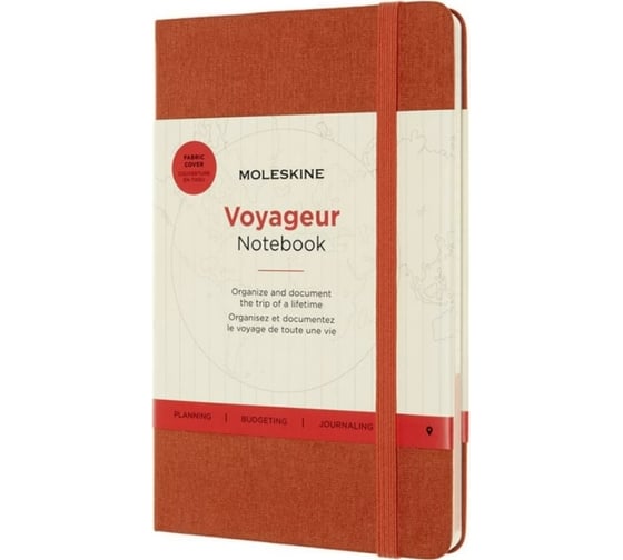 Блокнот Moleskine Voyageur Medium, 208 стр., красный, нелинованный 1139426VN002F6 1