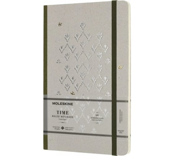 Блокнот Moleskine Time notebooks LE Large, 140 стр., зеленый, в линейку 485908LCTM31K 1