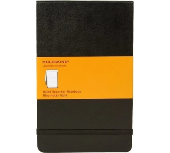 Блокнот Moleskine Reporter Pocket, 192 стр., черный, в линейку 394735QP511 1