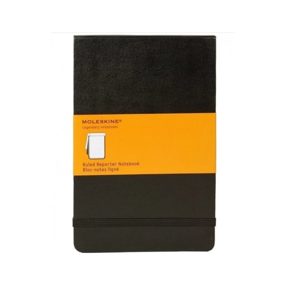 Блокнот Moleskine Reporter Soft Pocket, 192 стр., черный, в линейку