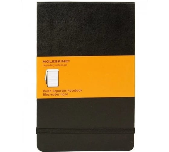 Блокнот Moleskine Reporter Soft Pocket, 192 стр., черный, в линейку 394739QP811 1